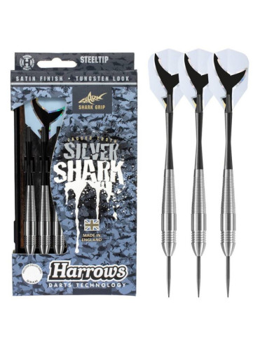 Rzutki harrows silver shark steeltip