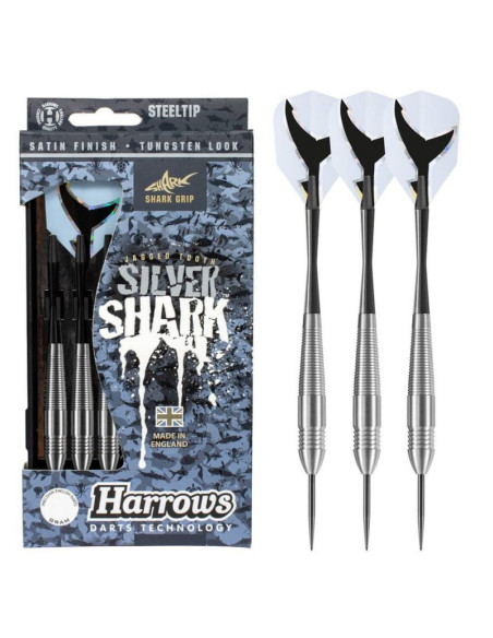 Rzutki harrows silver shark steeltip