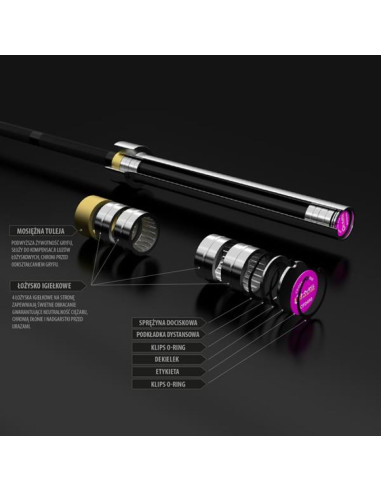 Gryf do corssfitu hms premium gcfd450 201cm 15kg