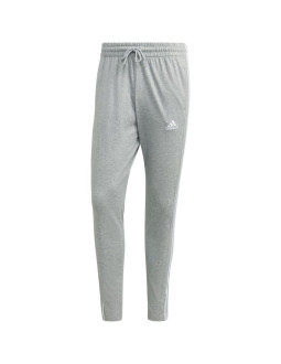 Spodnie adidas essentials single jersey tapered open hem 3-stripes m