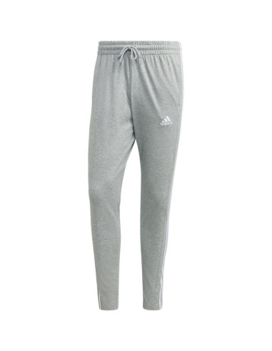 Spodnie adidas essentials single jersey tapered open hem 3-stripes m