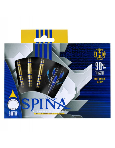 Rzutki harrows spina gold 90% softip