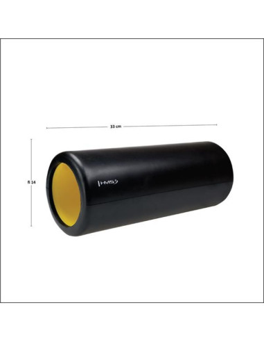 Wałek fitness hms black\yellow fs111