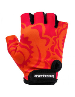 Rękawiczki rowerowe meteor big flower jr 24181 2