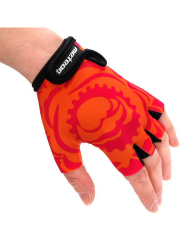 Rękawiczki rowerowe meteor big flower jr 24181