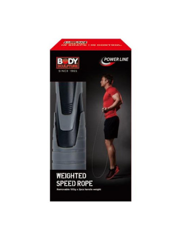 Skakanka speed z obciążnikami 2 x 100g bk256