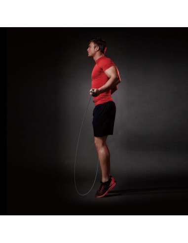 Skakanka speed z obciążnikami 2 x 100g bk256