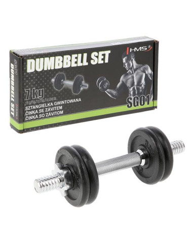 Hantla z gwintem hms sg01 7 kg