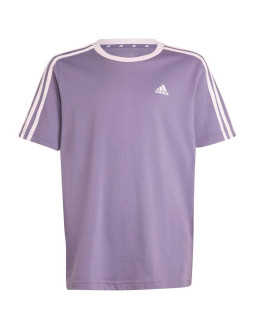 Koszulka adidas essentials 3-stripes cotton loose fit boyfriend tee jr