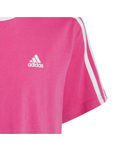 Koszulka adidas essentials 3-stripes cotton loose fit boyfriend tee jr