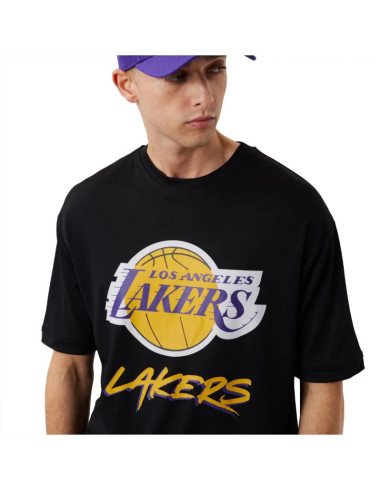 Koszulka new era nba los angeles lakers script mesh tee m