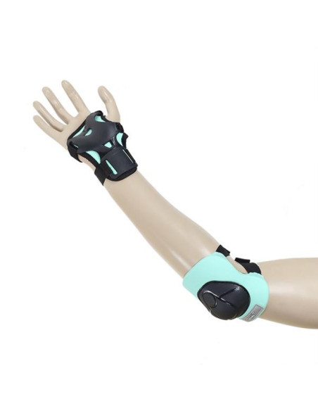 Ochraniacze zestaw nils extreme czarno-miętowy h210