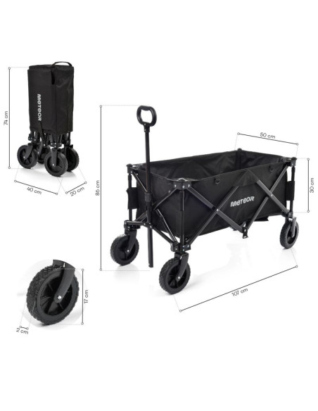 Wózek transportowy składany meteor