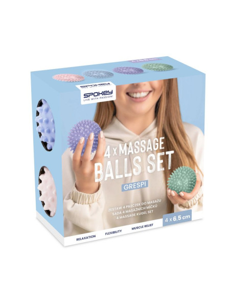 Zestaw piłeczek do masażu (4 szt.) spokey grespi