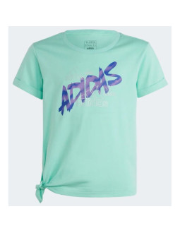 Koszulka adidas dance knotted tee jr