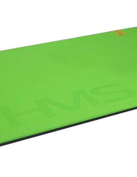 Mata fitness klubowa z otworami hms premium mfk01 green-black