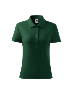Koszulka polo damska cotton (dark green) 2