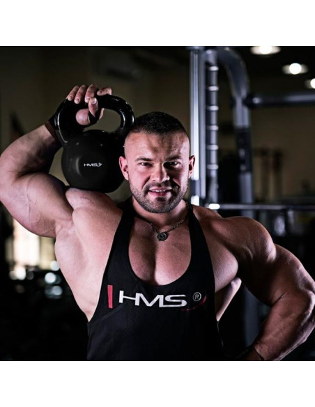 Kettlebell żeliwny black hms knv16