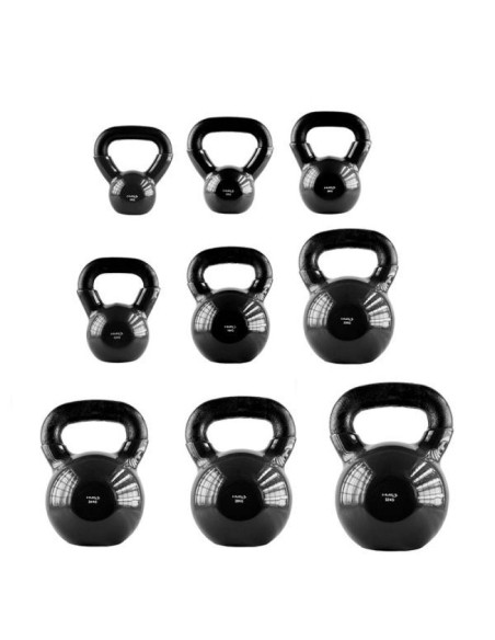Kettlebell żeliwny black hms knv16