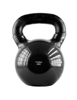 Kettlebell żeliwny pokryty winylem black hms knv20