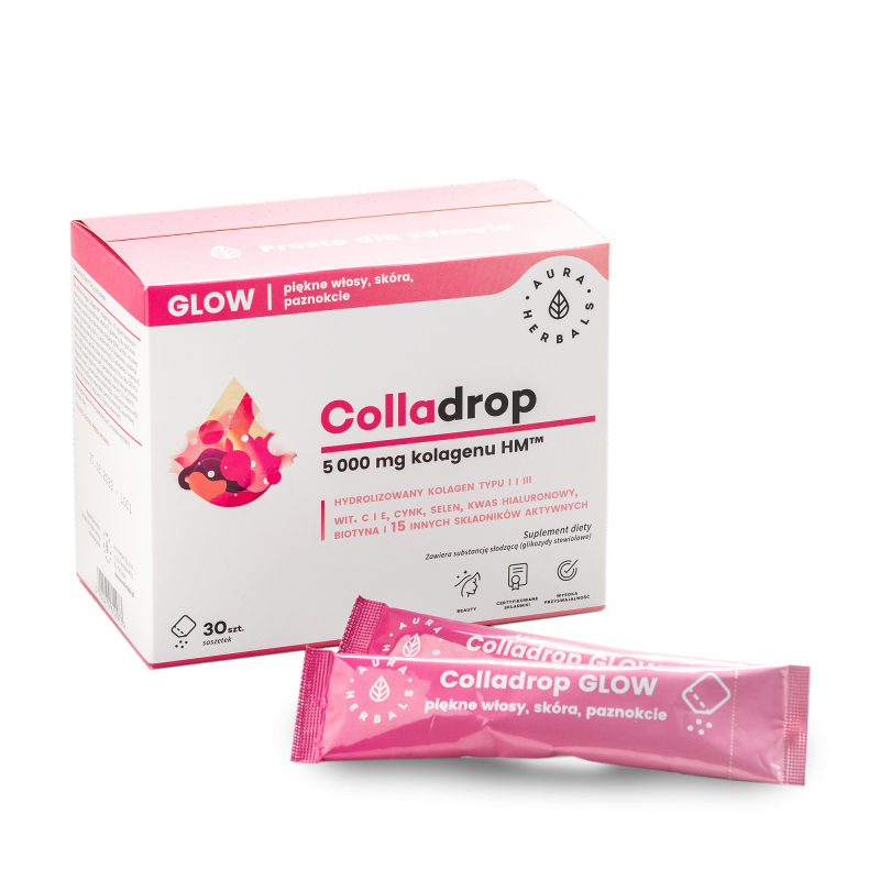 Colladrop Glow - Kolagen HM 5000 mg saszetki 6,2 g (30 szt.)