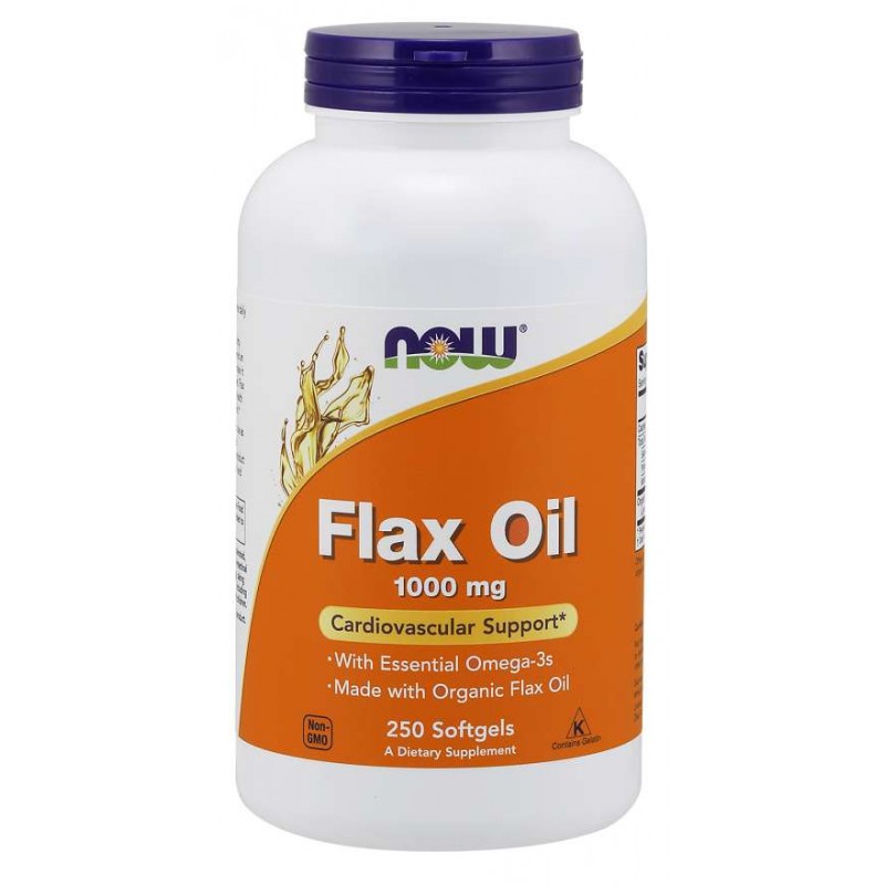 Flax Oil 1000 mg - Olej lniany (250 kaps.)