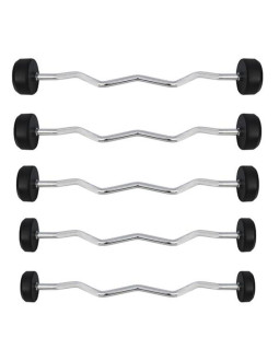 Sztanga/gryf łamany gumowany 20 kg hms gsl-20