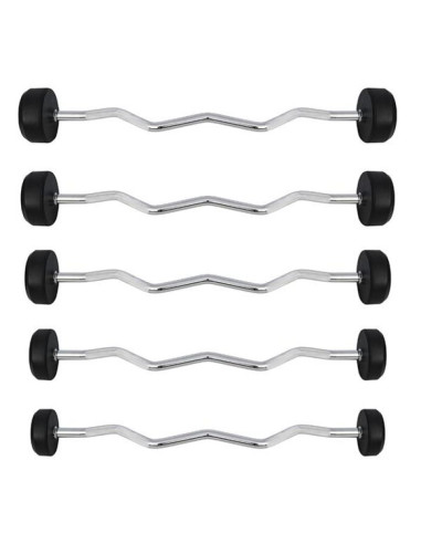 Sztanga/gryf łamany gumowany 20 kg hms gsl-20