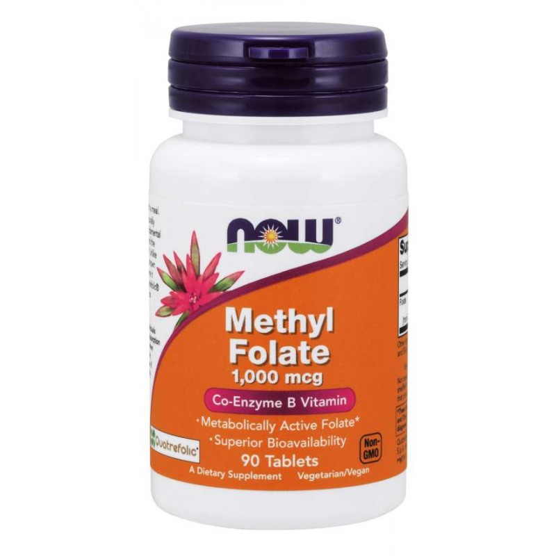 Methyl Folate Quatrefolic - Kwas foliowy 1000 mcg (90 tabl.)