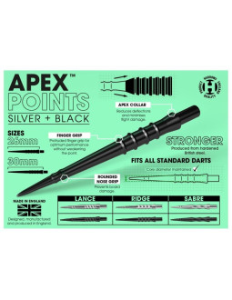 Końcówki do rzutek steeltip harrows apex ride 2