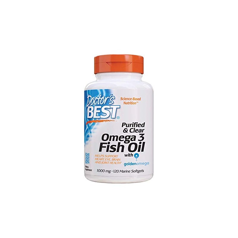 Purified & Clear Omega 3 Fish Oil 1000 mg (120 kaps.)