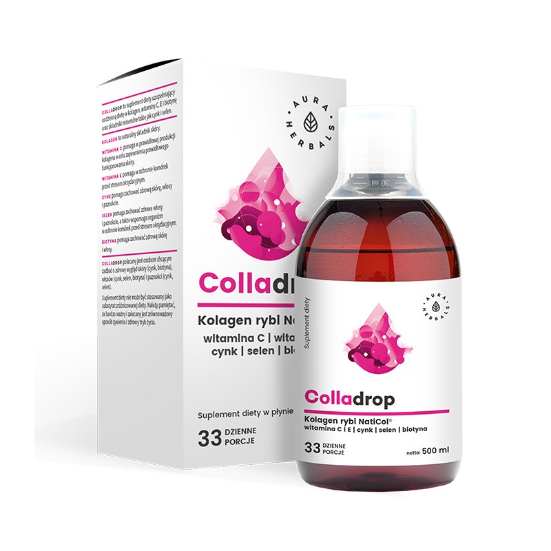 Colladrop - Kolagen rybi NatiCol® z Wit. C w płynie (500 ml)