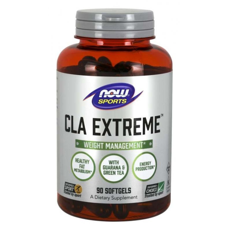 CLA Extreme - Sprzężony Kwas Linolowy z oleju z Szafranu + Guarana + Zielona Herbata (90 kaps.)