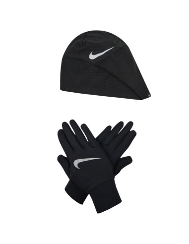 Zestaw czapka i rękawiczki nike wmns essential running hat-glove set