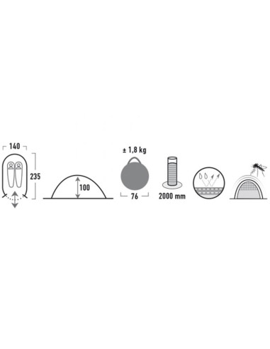 Namiot high peak vision 2 0108