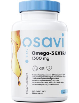 Osavi Omega-3 Extra, 650 Mg - Smak Cytrynowy (60 Kaps.)