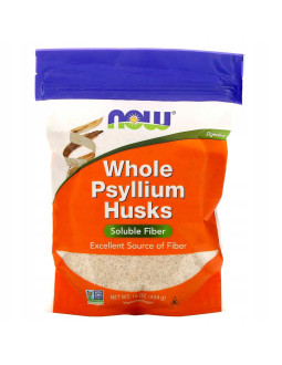 Now Foods Whole Psyllium Husk - Babka Płesznik Cała Łuska (454 G)