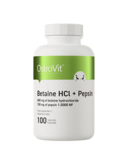 Ostrovit Betaine Hcl + Pepsin - Betaina Hcl + Pepsyny (100 Kaps.)