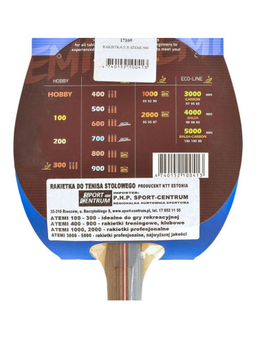 Rakietka do tenisa stołowego atemi 500