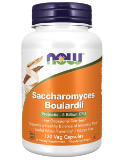 NOW FOODS Probiotyk Saccharomyces Boulardii (120 kaps.)
