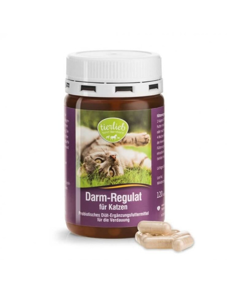 Tierlieb Darm-Regulat Z Probiotykiem Dla Kotów (120 Kaps.)