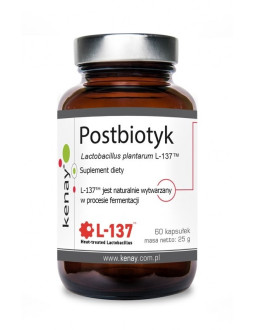 KENAY Postbiotyk Lactobacillus plantarum L-137 (60 kaps.)
