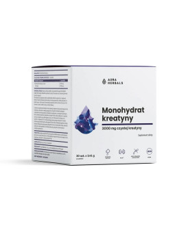 Aura Herbals Creatine Monohydrate - Kreatyna Monohydrat (30 Szt.)