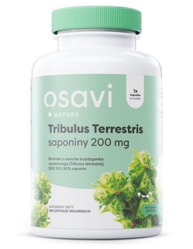 Osavi Tribulus Terrestris, Saponiny 200 Mg (180 Kaps.)