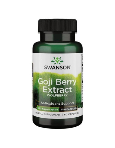 Swanson Goji Extract 500 Mg - Ekstrakt Z Owoców Goji (60 Kaps.)