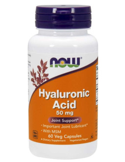 Hyauluronic Acid with MSM - Kwas Hialuronowy 50 mg + MSM 450 mg (60 kaps.)