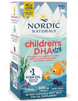 Childrens DHA Xtra 636 mg (90 kaps.)