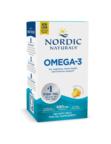 Omega 3 o smaku cytrynowym (180 kaps.)