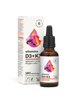 Witamina D3 + K2mk7 w kroplach (30 ml)