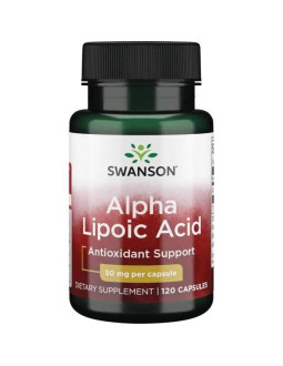 Swanson Kwas Alfa Liponowy 50 Mg, Ala (120 Kaps.)